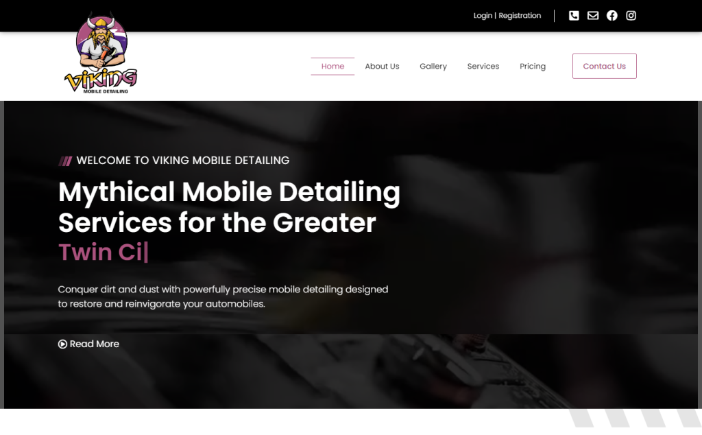 Reviving Shine: Viking Mobile Detailing's WordPress Success Story